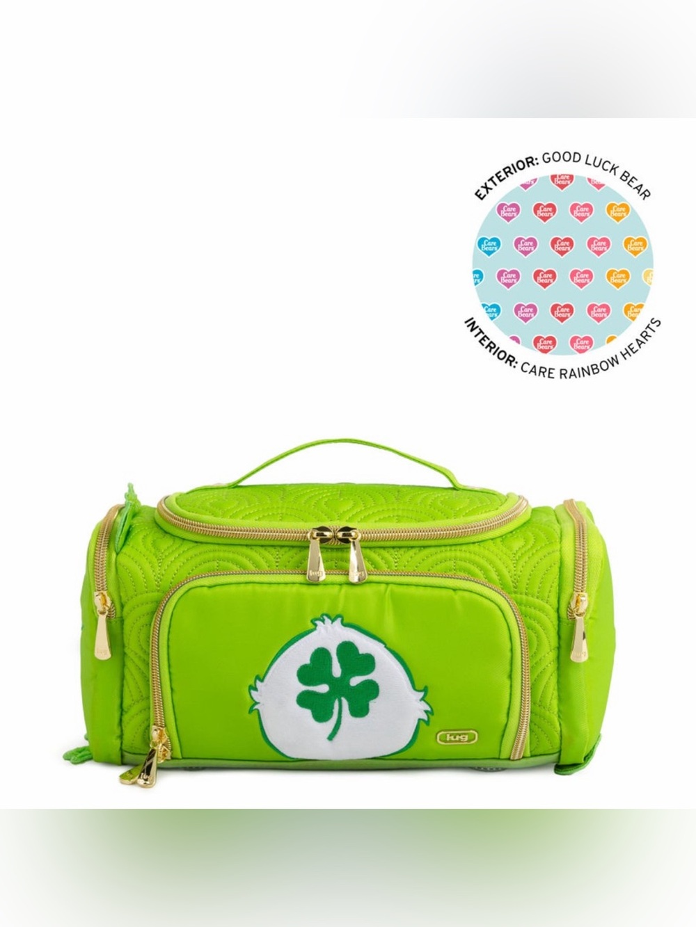 🍀PRICE FIRM 🍀Care Bear x Lug Trolley Medium - Good Luck Bear NWT